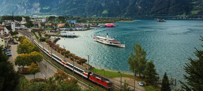 Ciudades de Suiza en tren