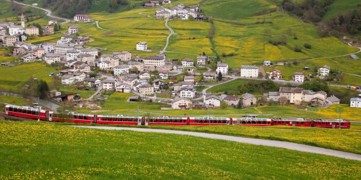 Suiza en los trenes panorámicos